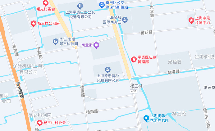 上海德惠特种风机有限公司位置示意
